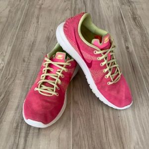 Nike Flex Fury Pink & Yellow Shoes